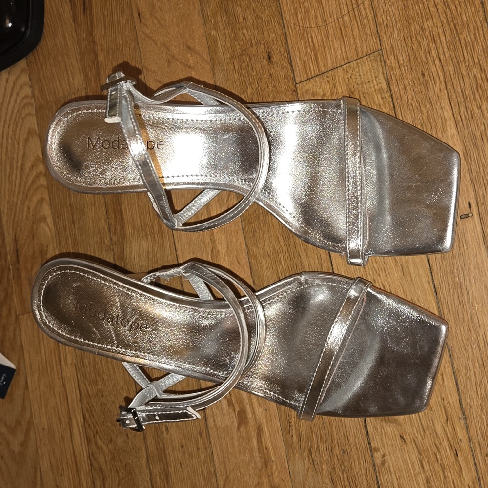 Silver heels